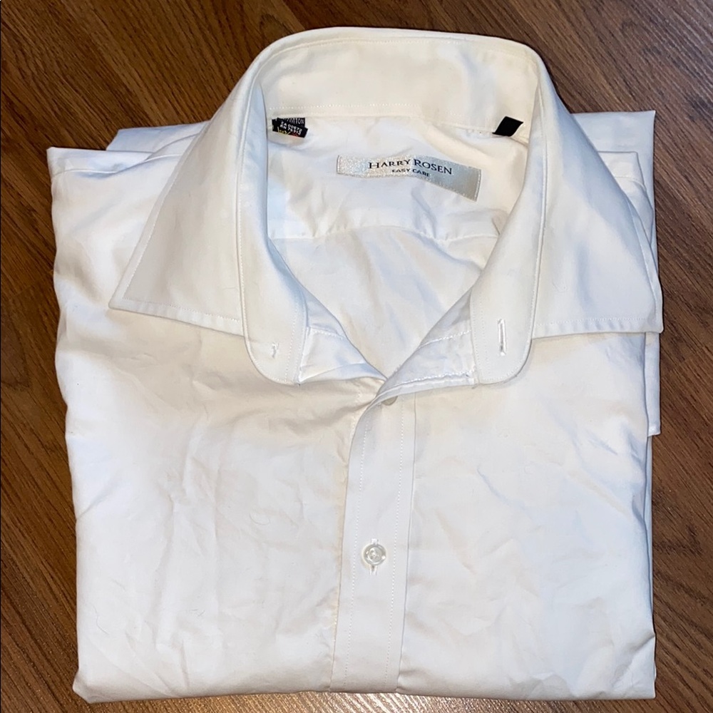✨8/$10. Harry Rosen White Men's Shirt. 16 1/2R